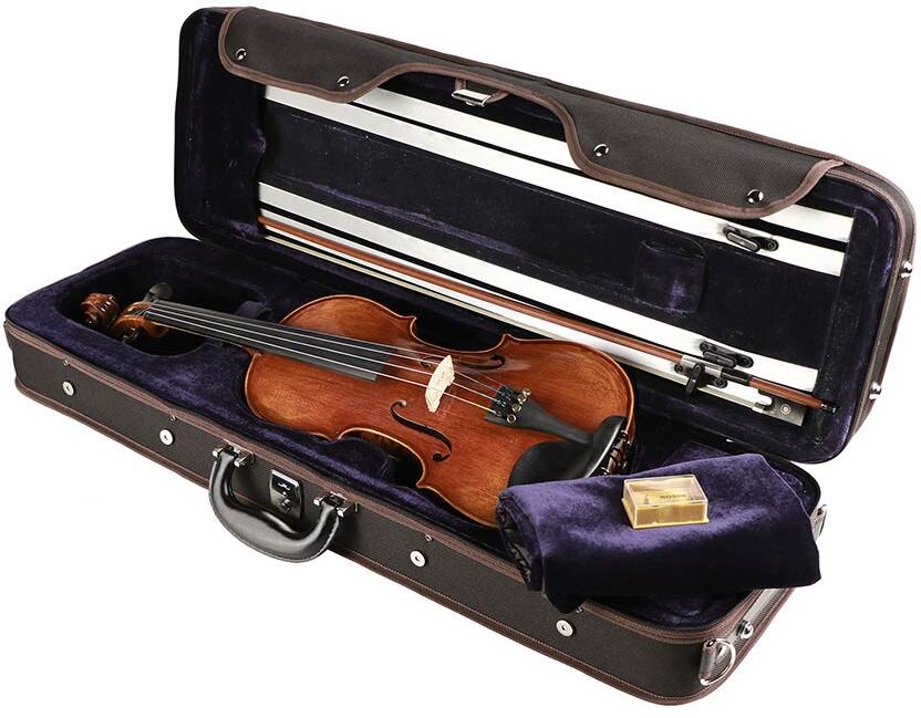 Leonardo Lv-5044 Maestro 4/4 Avec Etuis Et Archet - Violon Acoustique - Main picture