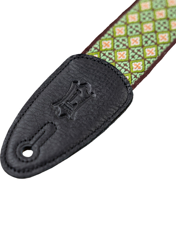 Levy's 5 Cm, Tissu Avec Motifs Hootenany, Dos Polypropylene - Design 025 - Sangle Ukulele & Mandoline - Variation 1