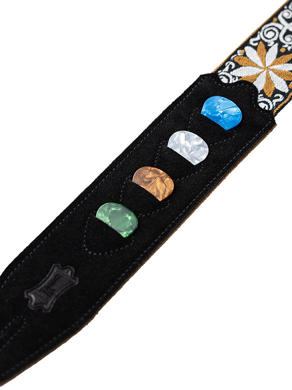 Levy's Courroie Tissu Avec Motifs Hootenany, 4 Portes Mediators, 5 Cm - Design 13 - Sangle Courroie - Variation 2