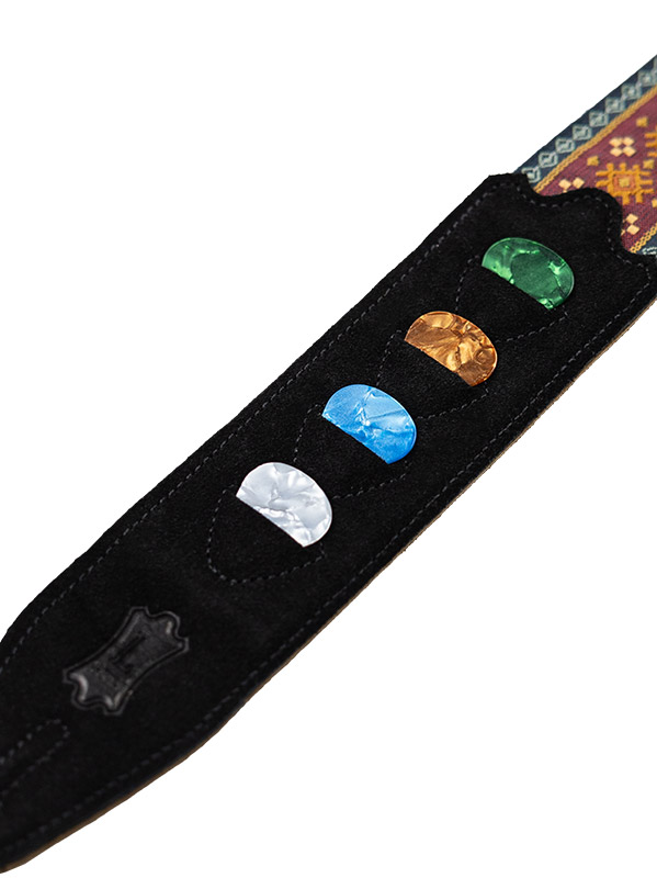 Levy's Courroie Tissu Avec Motifs Hootenany, 4 Portes Mediators, 5 Cm - Design 26 - Sangle Courroie - Variation 2