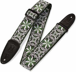 Sangle ukulele & mandoline Levy's 5 cm Tissu Avec Motifs Hootenany Dos Polypropylene Design 011