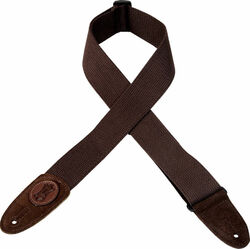 Sangle courroie Levy's MSSC8-BRN Cotton Guitar Strap