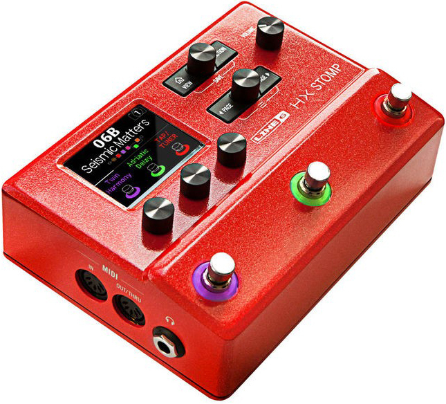 Line 6 Hx Stomp Red Ltd - Multi Effet Guitare Électrique - Main picture