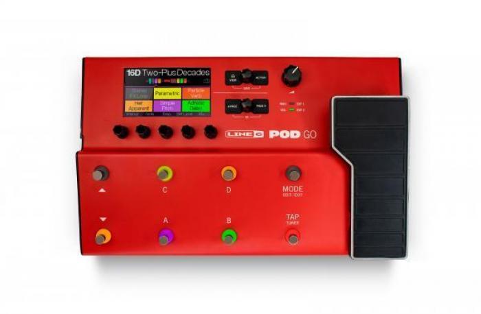 Multi effet guitare électrique Line 6 Pod Go Limited Edition Red