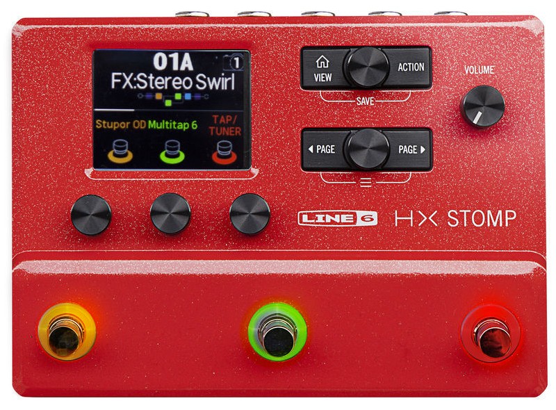 Line 6 Hx Stomp Red Ltd - Multi Effet Guitare Électrique - Variation 1