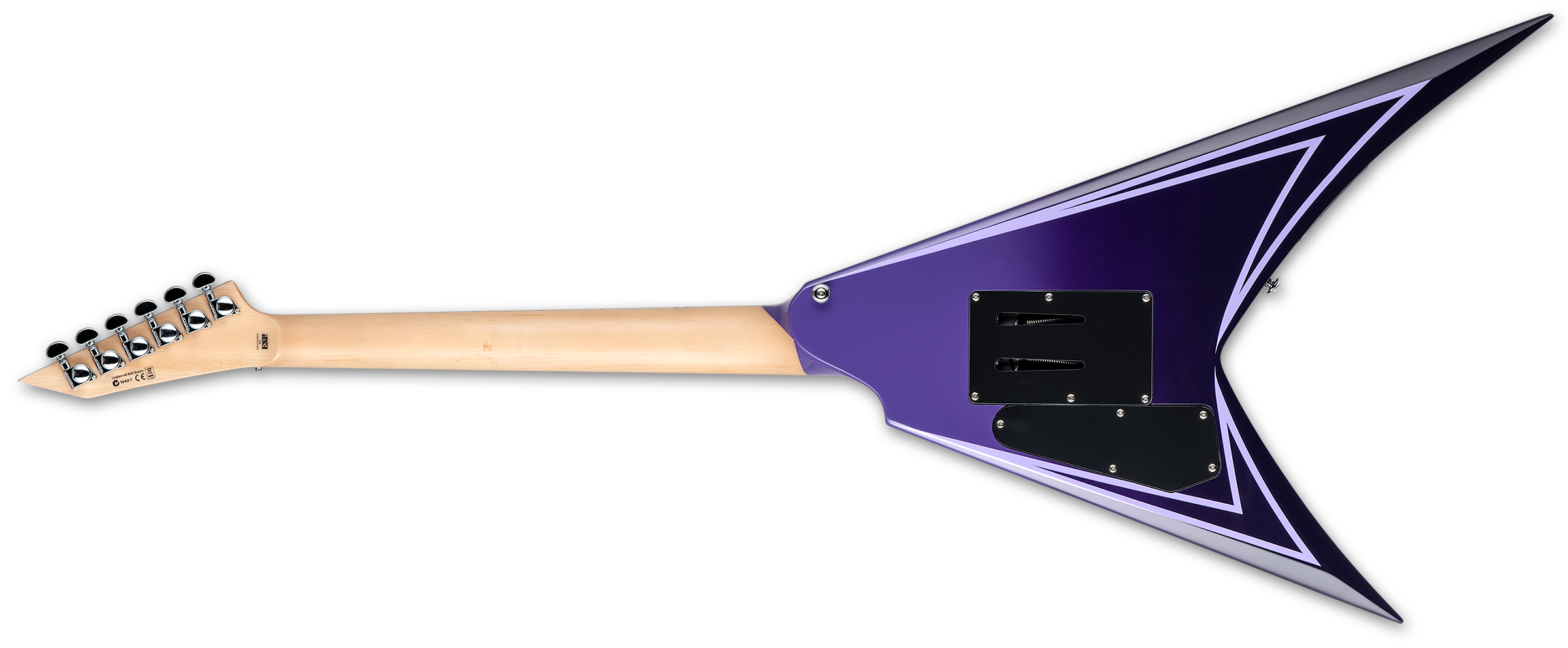 Ltd Alexi Laiho Hexed Signature H Fr Eb - Purple Fade W/ Pinstripes - Guitare Électrique MÉtal - Variation 1