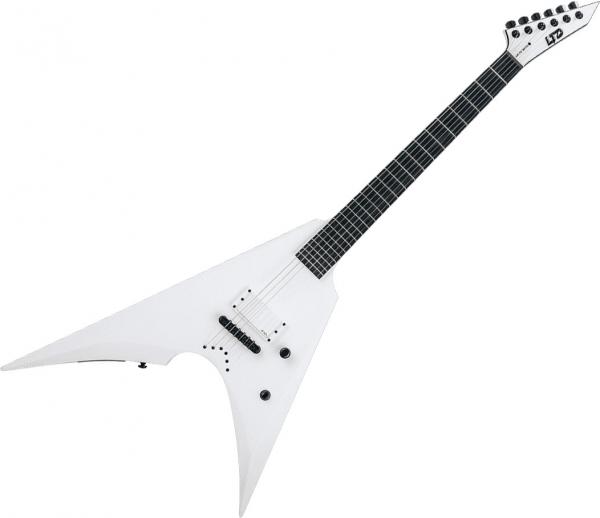 Guitare électrique solid body Ltd Arrow-NT Arctic Metal - Snow white satin