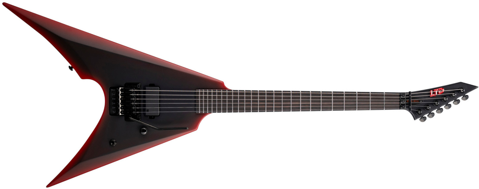 Ltd Arrow Black Metal Series Fr 1h Eb - Black Red Burst Satin - Guitare Électrique MÉtal - Main picture