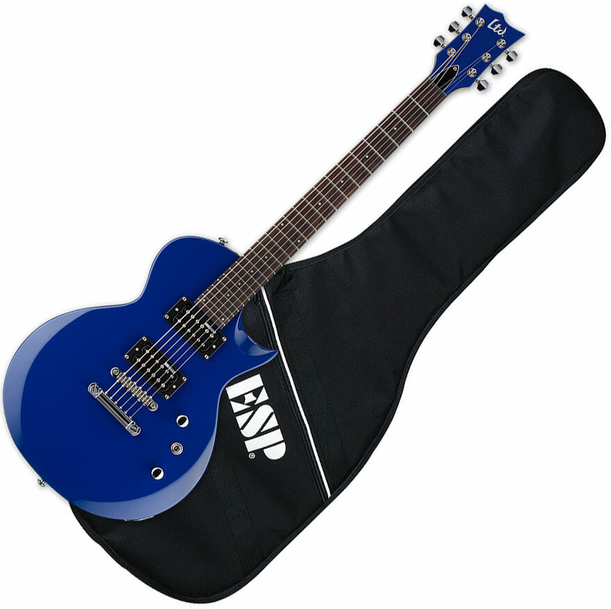 Ltd Ec-10 Kit Hh Ht Rw +housse - Blue - Pack Guitare Électrique - Main picture