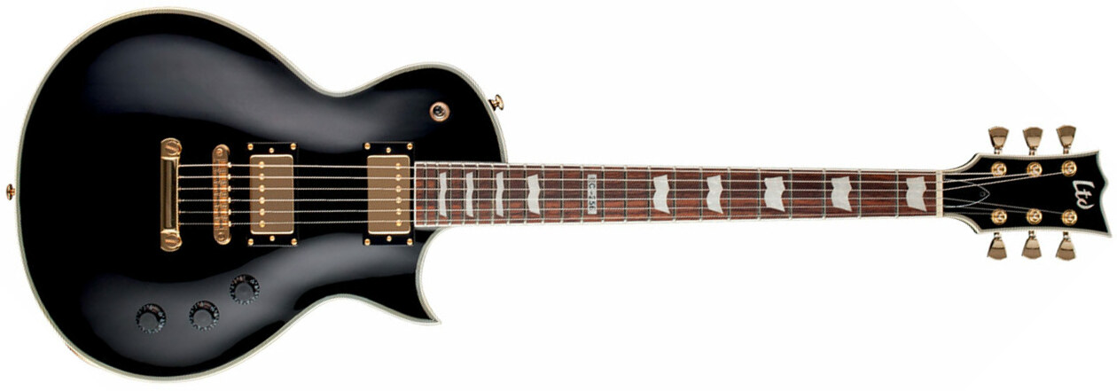 Ltd Ec-256 Hh Ht Jat - Black - Guitare Électrique Single Cut - Main picture