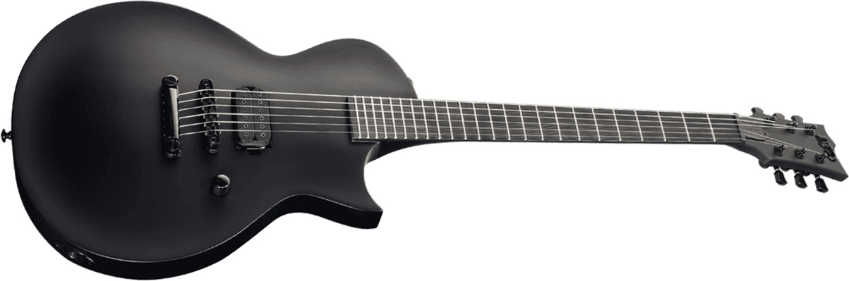 Ltd Ec-black Metal - Black Satin - Guitare Électrique Single Cut - Main picture