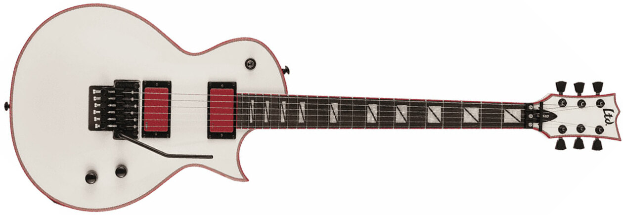 Ltd Gary Holt Gh-600 Signature Hh Fr Eb - Snow White - Guitare Électrique Single Cut - Main picture