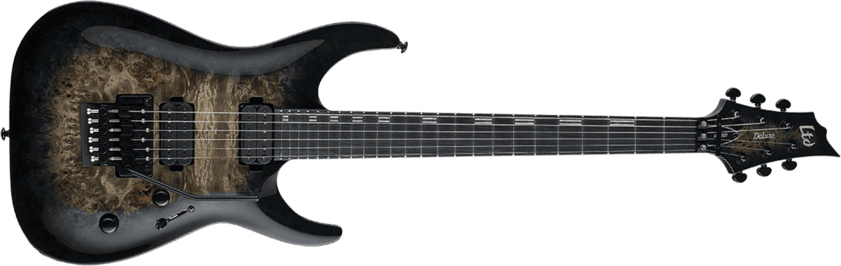 Ltd H-1001fr 2h Seymour Duncan Fr Eb - Black Natural Burst - Guitare Électrique Forme Str - Main picture