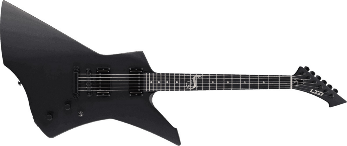 Ltd James Hetfield Snakebyte - Black Satin - Guitare Électrique MÉtal - Main picture