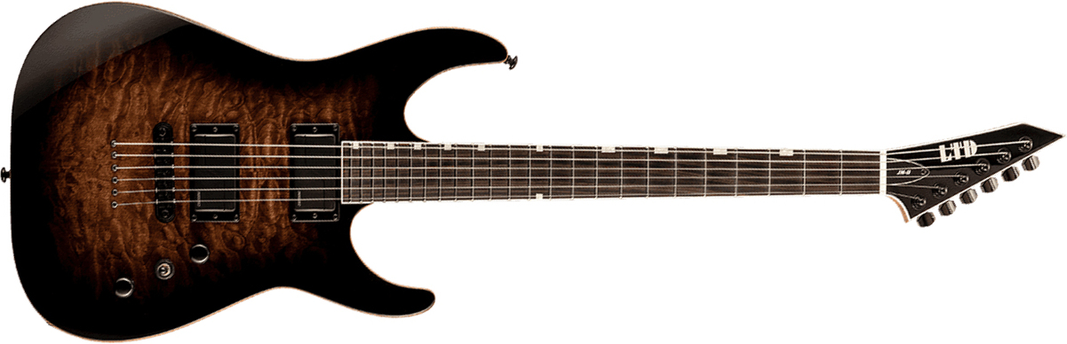 Ltd Josh Middleton Jm-ii 2h Fishman Fluence Modern Ht Eb - Black Shadow Burst - Guitare Électrique Double Cut - Main picture