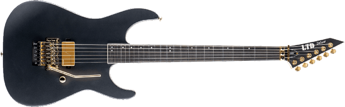 Ltd M-1001 Floyd Rose H Eb - Charcoal Metallic Satin - Guitare Électrique MÉtal - Main picture