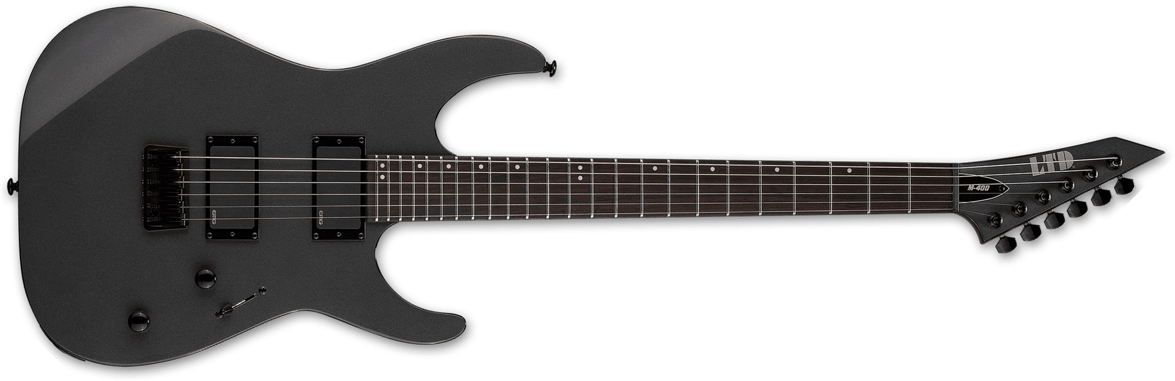 Ltd M400ht 2h Emg Ht Rw - Charcoal Metallic - Guitare Électrique Forme Str - Main picture