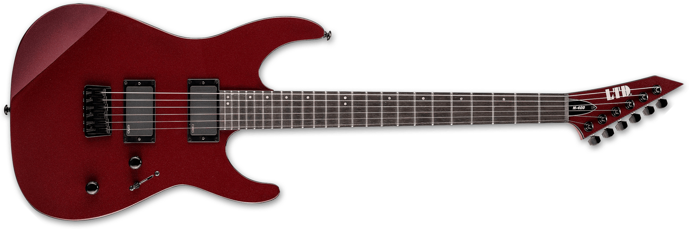Ltd M400ht 2h Emg Ht Rw - Scarlet Metallic - Guitare Électrique Forme Str - Main picture