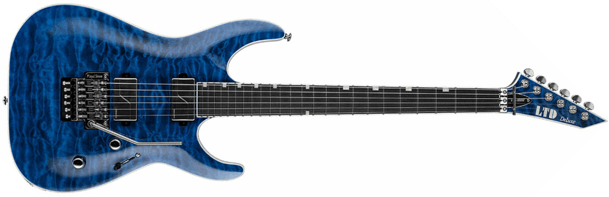 Ltd Mh-1000 2h Fishman Fluence Modern Fr Eb - Black Ocean - Guitare Électrique Forme Str - Main picture