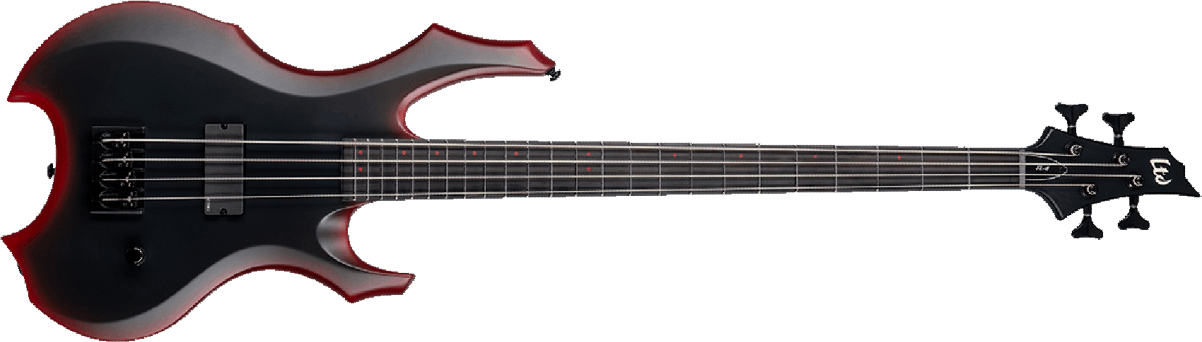 Ltd Orion Fred Leclercq Signature Emg Eb - Black Red Burst Satin - Basse Électrique Solid Body - Main picture