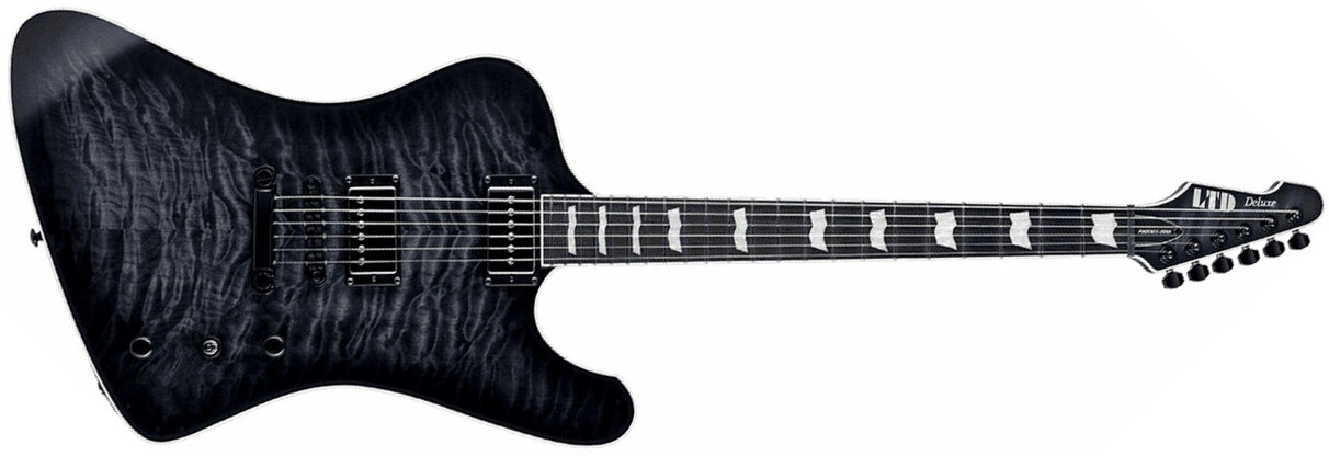Ltd Phoenix-1000 Hs Seymour Duncan Ht Eb - See Thru Black Sunburst - Guitare Électrique RÉtro Rock - Main picture