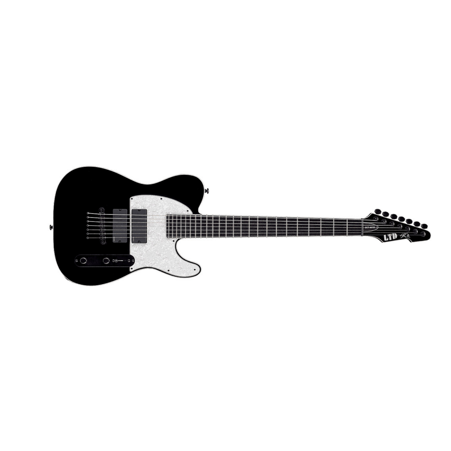 Ltd Sct-607b Baryton Stephen Carpenter - Black - Guitare Électrique 7 Cordes - Main picture