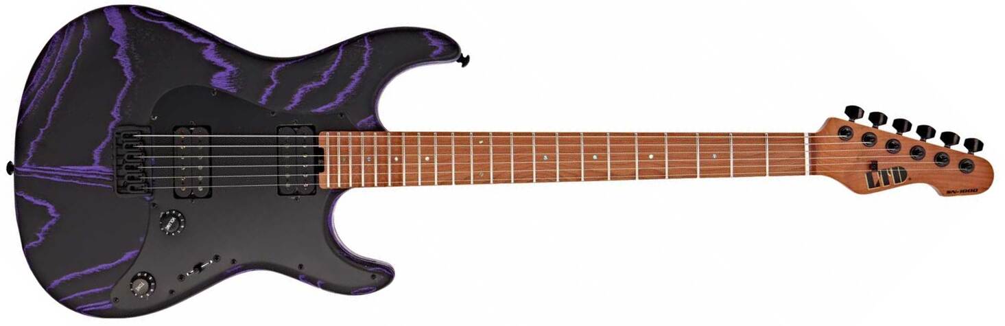 Ltd Sn1000ht 2h Seymour Duncan Ht Eb - Purple Blast - Guitare Électrique Forme Str - Main picture
