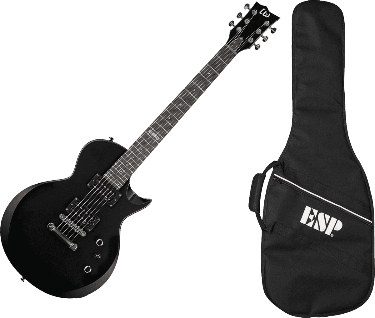 Ltd Ec-10 Kit Pack +marshall Mg10g +magnetune +x2002-3m +polylock Black - Black - Pack Guitare Électrique - Variation 1
