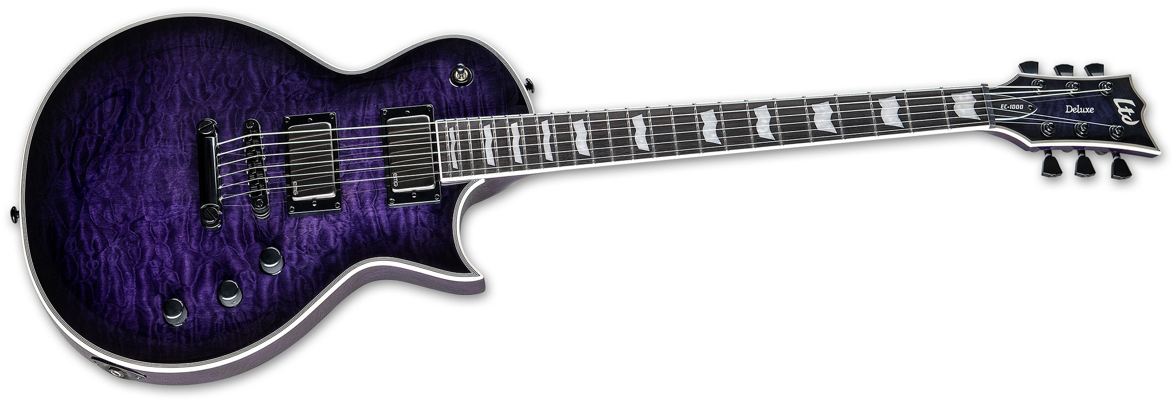 Ltd Ec-1000 Hh Ht Emg Eb - See Thru Purple Sunburst - Guitare Électrique Single Cut - Variation 1
