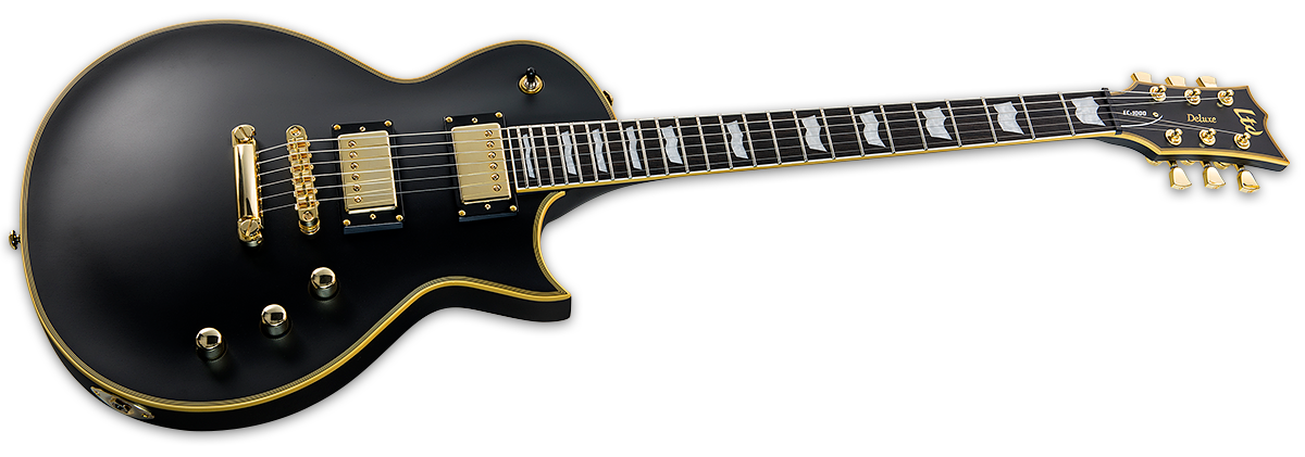 Ltd Ec-1000 Hh Seymour Duncan Ht Rw - Vintage Black - Guitare Électrique Single Cut - Variation 1
