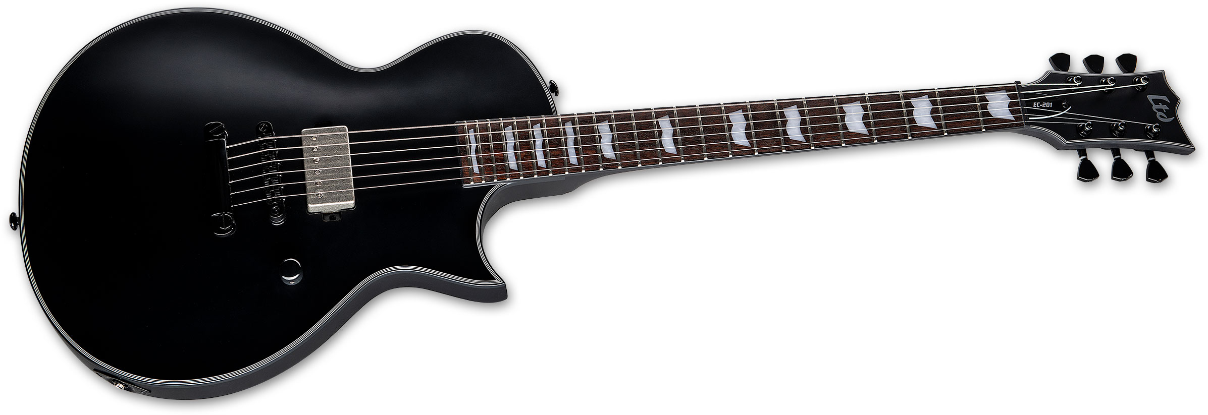 Ltd Ec-201 1h Ht Jat - Black Satin - Guitare Électrique Single Cut - Variation 1