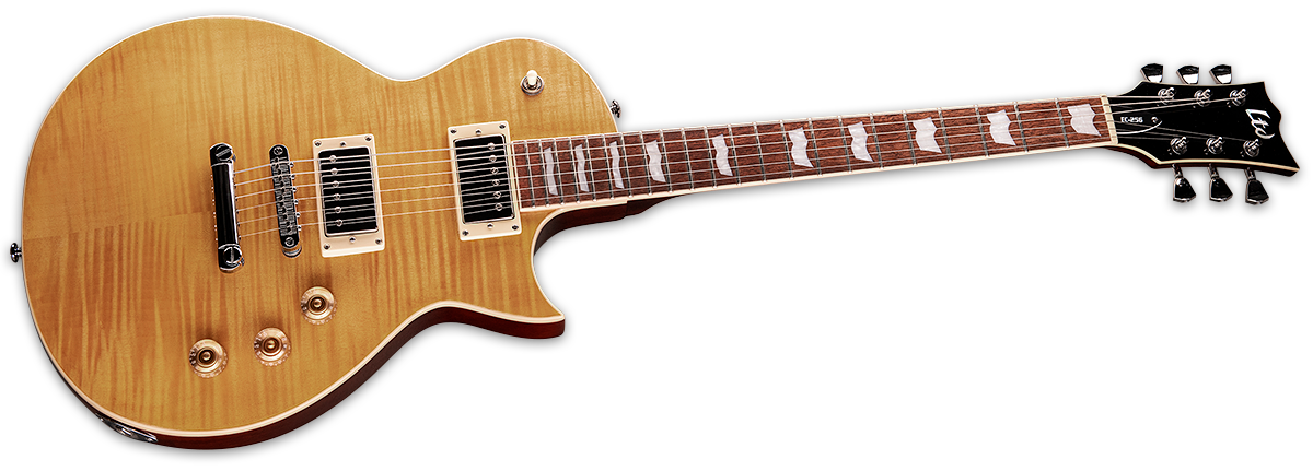 Ltd Ec-256 Hh Ht Jat - Vintage Natural - Guitare Électrique Single Cut - Variation 1