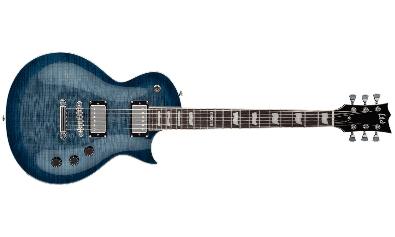 Ltd Ec-256fm Cbtbl - Cobalt Blue - Guitare Électrique Single Cut - Variation 1