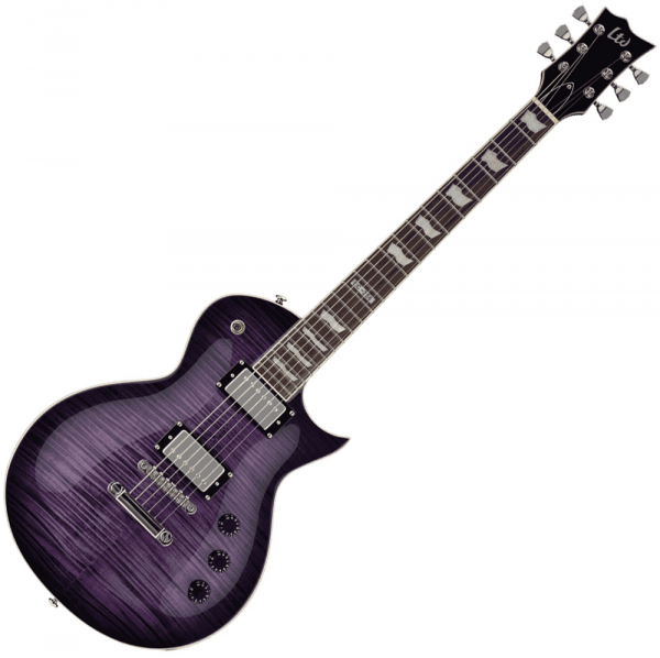 Ltd EC-256FM - see thru purple sunburst Solid body electric guitar Ltd EC-256FM - see thru purple sunburst Solid body electric guitar