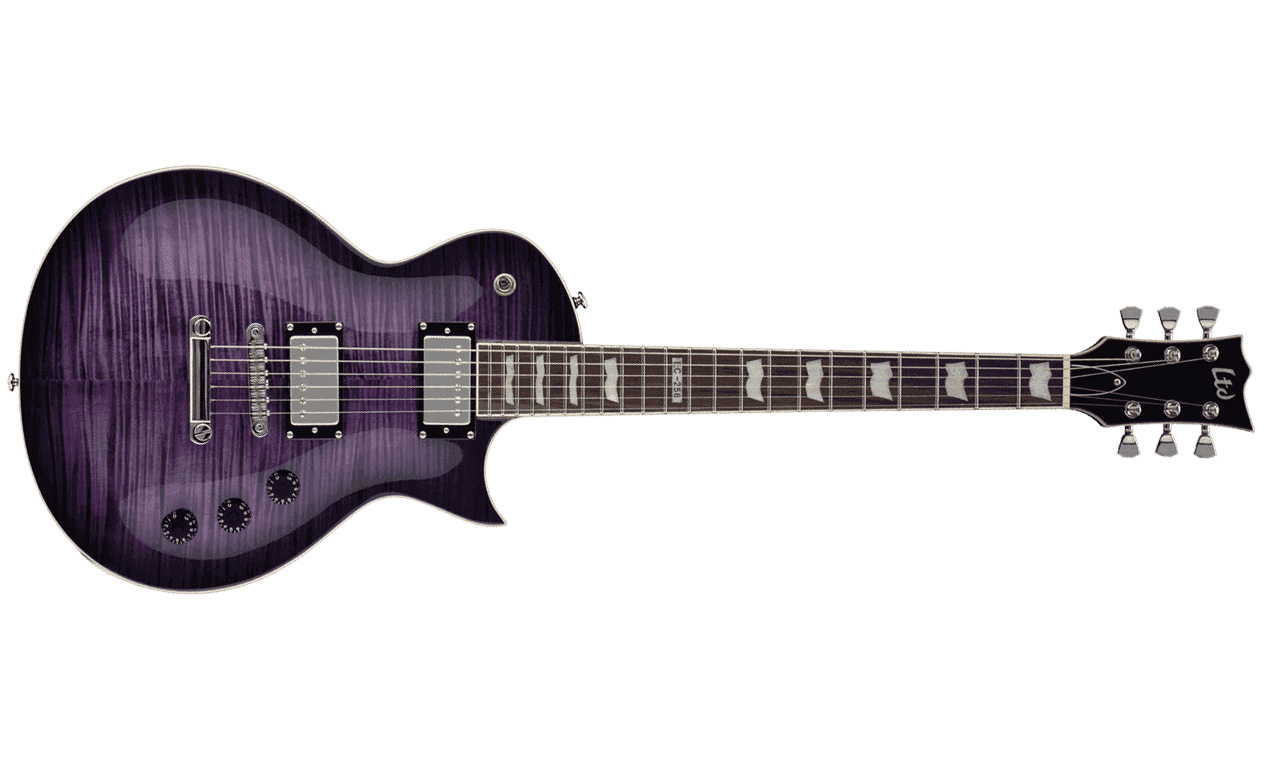 Ltd Ec-256fm Stpsb - See Thru Purple Sunburst - Guitare Électrique Single Cut - Variation 1