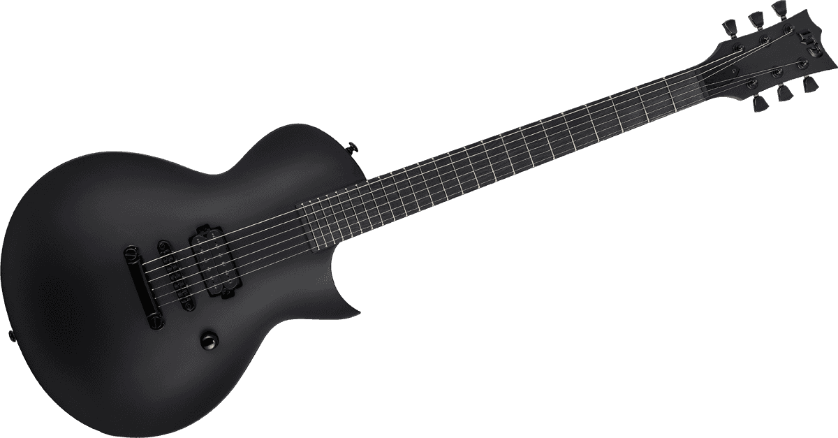Ltd Ec-black Metal - Black Satin - Guitare Électrique Single Cut - Variation 1