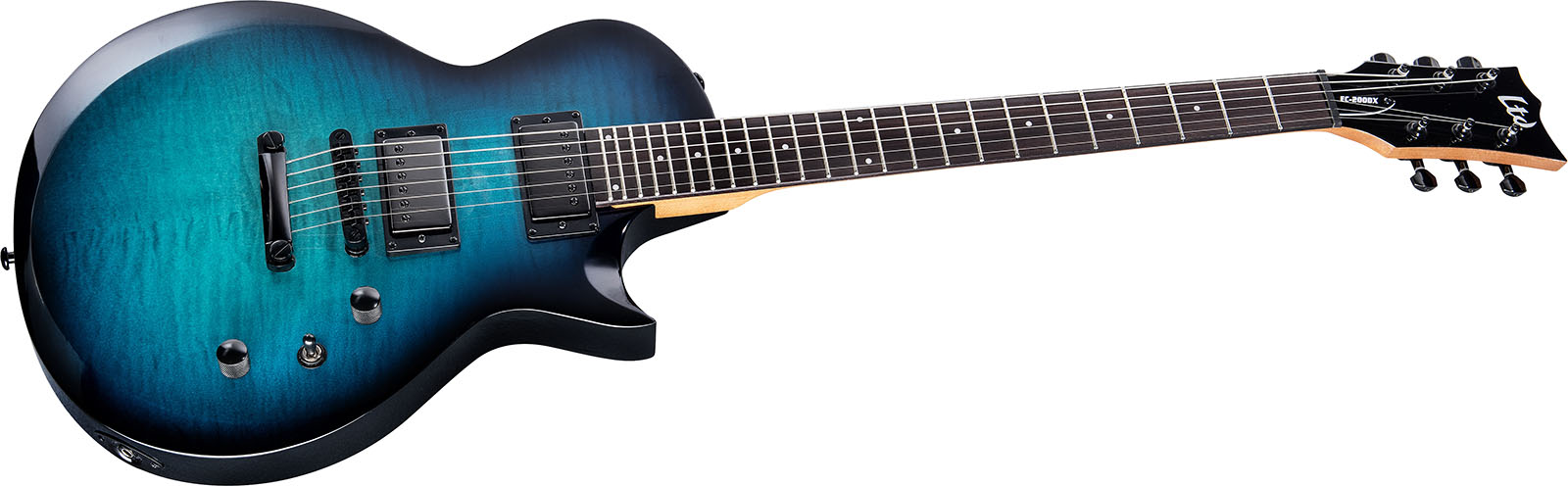 Ltd Ec200dx 2h Ht Rw - Charcoal Burst - Guitare Électrique Single Cut - Variation 2