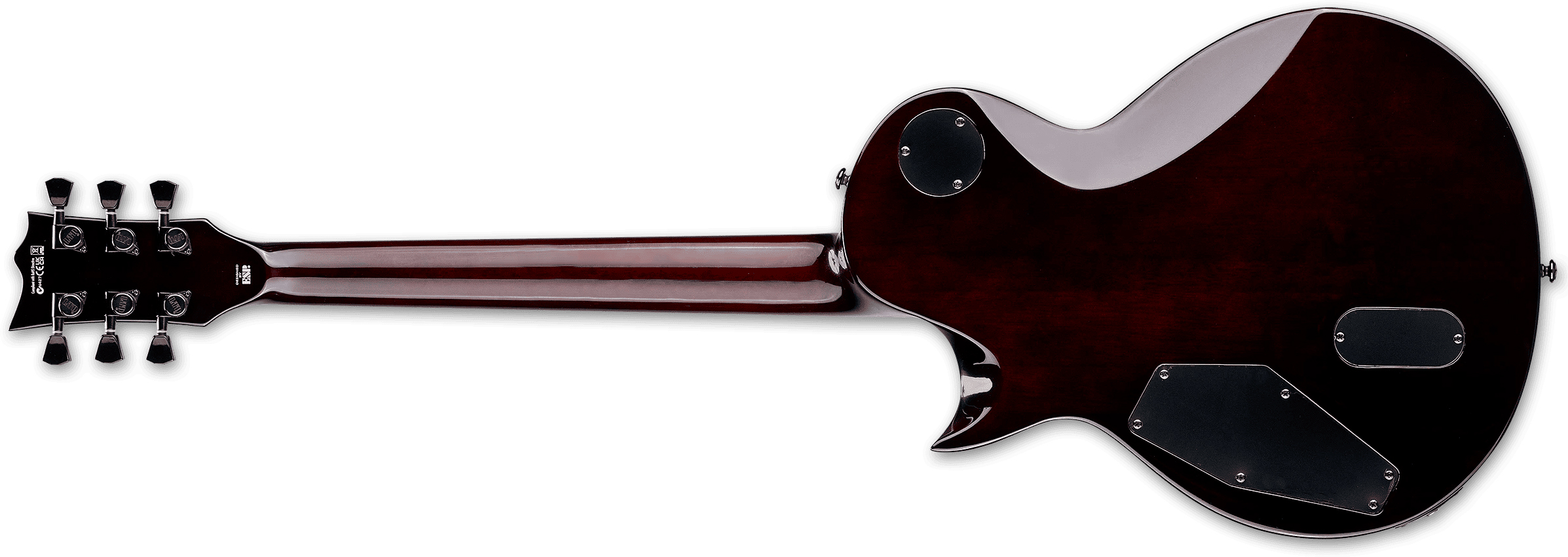 Ltd Ec400qm 2h Emg Ht Rw - Vintage Burst - Guitare Électrique Single Cut - Variation 2