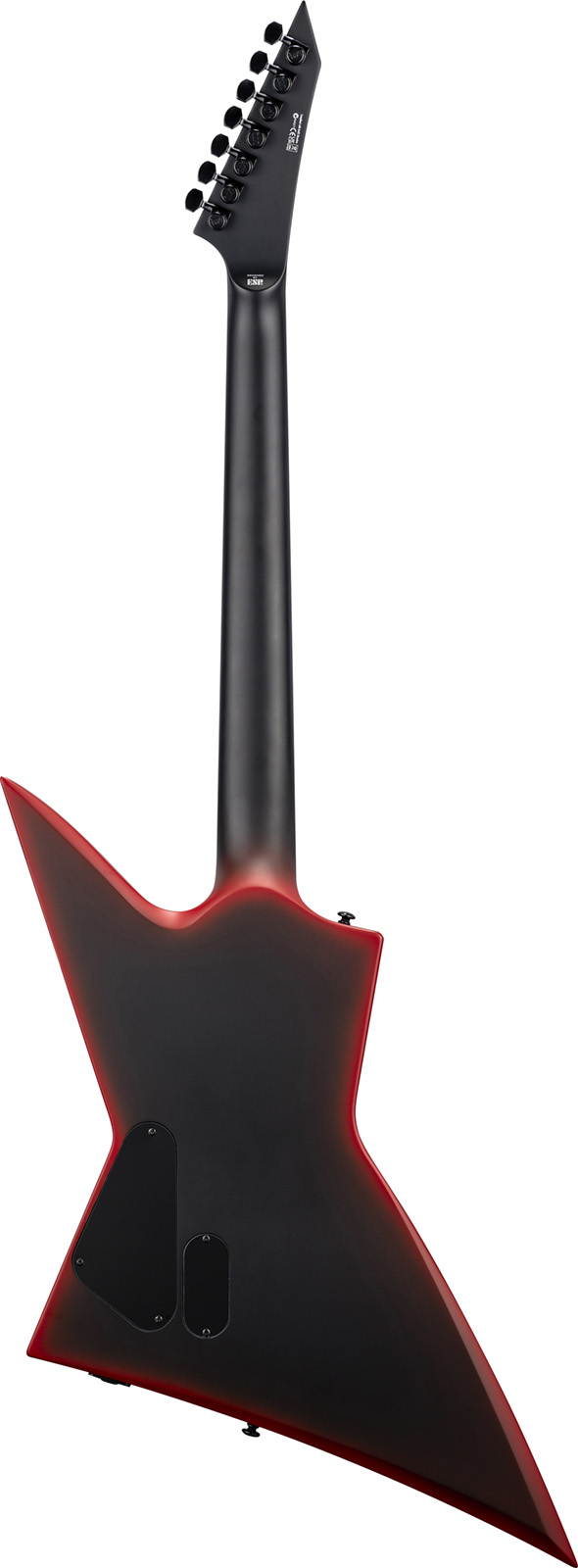 Ltd Exl-7 Black Metal Series 7-cordes Ht 1h Eb - Black Red Burst Satin - Guitare Électrique MÉtal - Variation 1