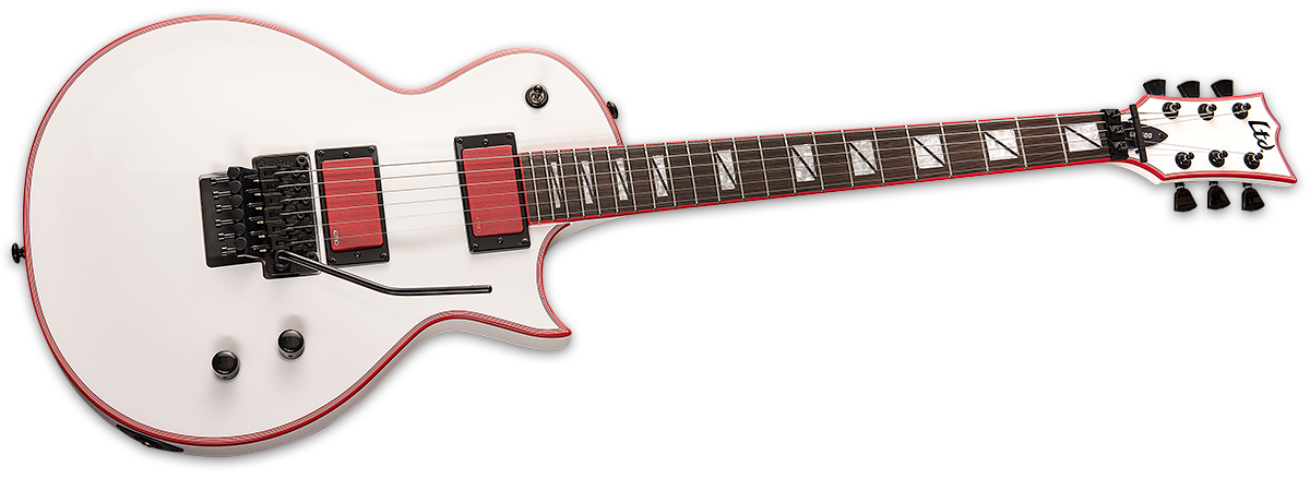 Ltd Gary Holt Gh-600 Signature Hh Fr Eb - Snow White - Guitare Électrique Single Cut - Variation 1