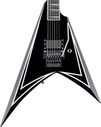 Guitare électrique métal Ltd Alexi Laiho Sawtooth SE 20th Anniversary - Black with white bevels