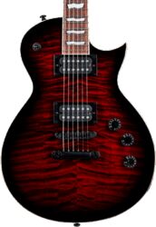 Guitare électrique métal Ltd EC-256 - See Thru Black Cherry Sunburst