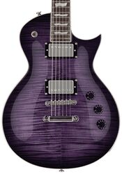 Guitare électrique single cut Ltd EC-256FM - See thru purple sunburst
