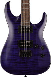 Guitare électrique forme str Ltd H-200FM - See thru purple