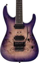 Guitare électrique forme str Ltd M-1000 DELUXE HH EMG TREM EB - Purple natural burst