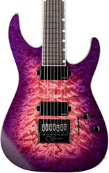 Guitare électrique 7 cordes Ltd M-1007B ET Evertune Ltd - Cranberry burst