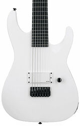 Guitare électrique 7 cordes Ltd M-7BHT Baritone Arctic Metal - Snow white satin