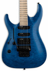 Guitare électrique gaucher Ltd MH-203QM Gaucher - See thru blue