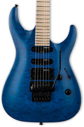 Guitare électrique forme str Ltd MH-203QM - See thru blue
