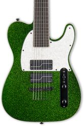 Guitare électrique 7 cordes Ltd SCT-607 Baryton Stephen Carpenter - Green sparkle